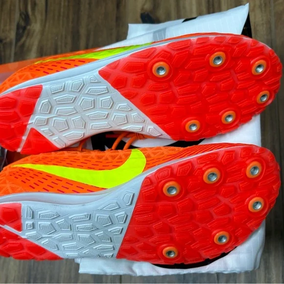 Nike Zoom Rival XC 5 cross-country spikes in a Total Orange, size 5.5, new